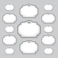 blank labels set (vector)