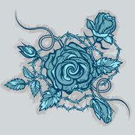 Vintage roses tattoo