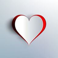 Valentines day Abstract paper hearts Love N25