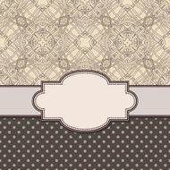 Vintage vector flower frame N190