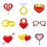 Valentine&#039;s Day Icons (vector)