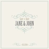 Vintage Invitation Card Vector Illustration N2