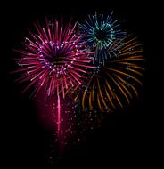 heart fireworks