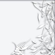 abstract gray plant pattern background