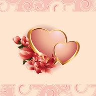 Heart and flowers N6