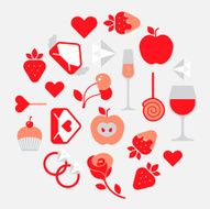 Valentine day composition N2