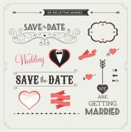 Vector Wedding Design Element N4
