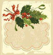 Vintage Christmas card N31