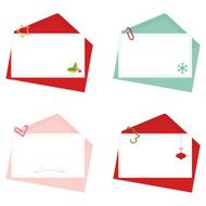 Letter with envelope holiday set