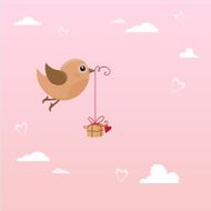 Bird with gift
