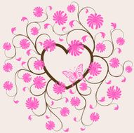 floral frame N226