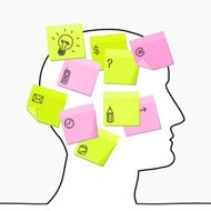 head &amp; sticky notes