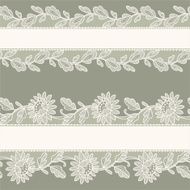 White Lace Horizontal Seamless Pattern N2