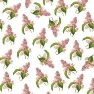 Wallpaper with Lilacs