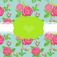 Floral Shabby Chic Card - Baby Shower Invitation Wedding N3