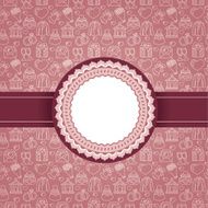 Vector love background with copy space