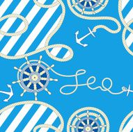Seamless sea background Repeat many times Vector illustration