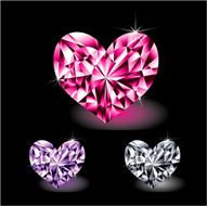 Heart shape gems N2