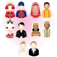 Multinational Bride and Groom
