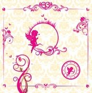 Valentine&#039;s day set of frames and design elements N2