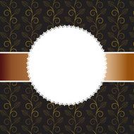 Vector greeting golden card or cover N6