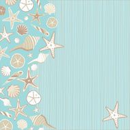 Seashell Beach party invitation