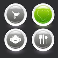Love life icon set