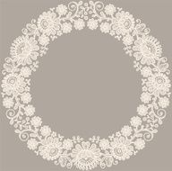 Lace Circle Frame