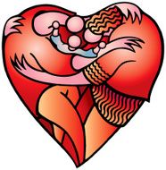Heart - Family (vector) N2