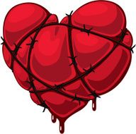 Heart With Barbed Wire N4