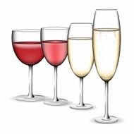Evolution of the wine glass