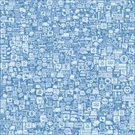 shopping background with icons vector