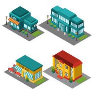 Cafe Building Isometric