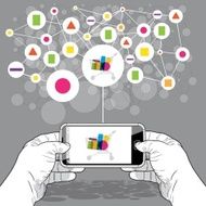 SmartPhone Held View - Online retail