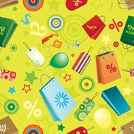 Seamless shopping wallpaper