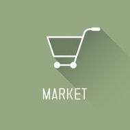 Trolley icon Shopping cart sign