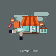 Shopping concept illustration N2