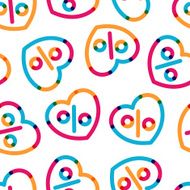 Vector seamless background with sale discount labels N2
