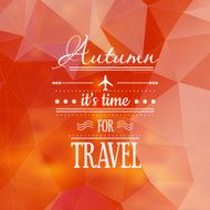 Abstract fall geometric background