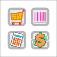 SHOPPING Mini Icon Set 07 - Version 2