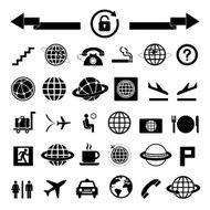 vector icon set for airport N2