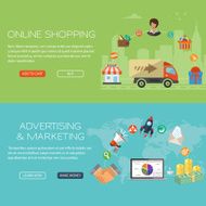 Online Shopping and Marketing Banners