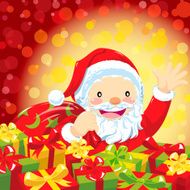 Santa Claus with Present