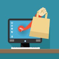 Internet shopping illustration