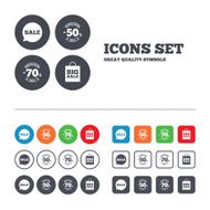 Sale speech bubble icon Big sale shopping bag N12