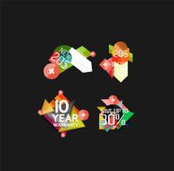 Set of banners with stickers labels and elements for sale