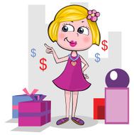Shopping girl N166