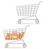 Cartoon Shopping Cart N4
