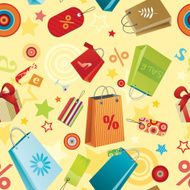 Seamless shopping wallpaper N2