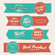 vintage business banners set